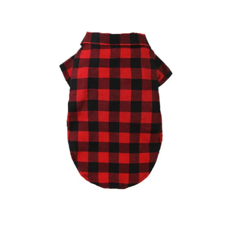 My Fancy Buffalo Plaid Bowtie Shirt for Dogs - Bark Fifth Avenue rear
