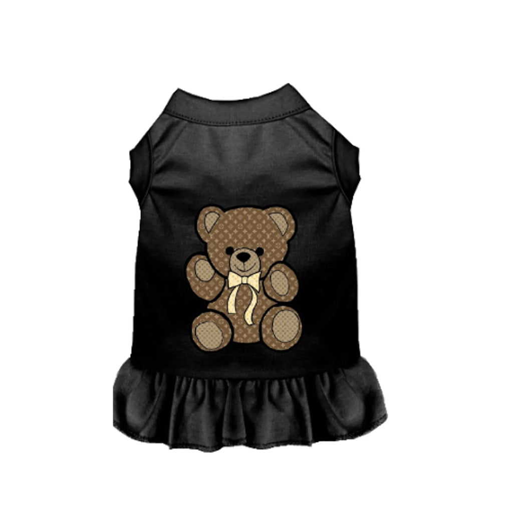 My Favorite Bear Dress for Dogs - Bark Fifth Avenue black