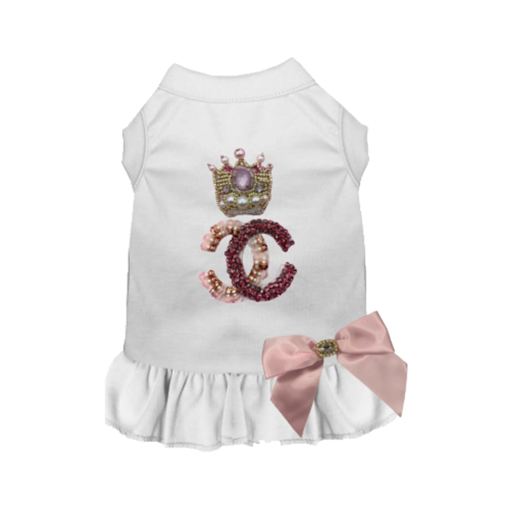 My Pretty Elegant Princess Dress for Dogs - Bark Fifth Avenue white