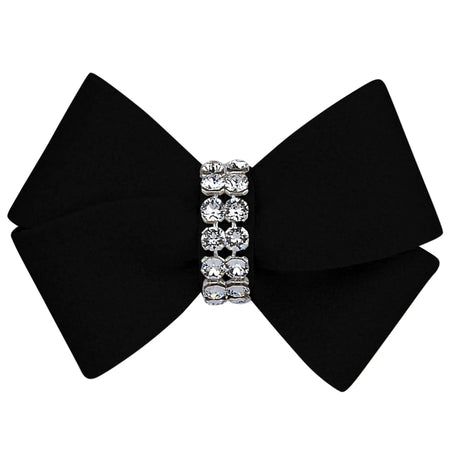 Nouveau Bow Hair Accessory for Dogs - Susan Lanci Designs black