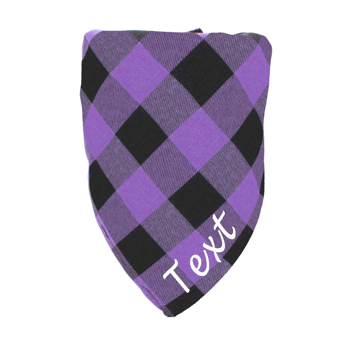 Personalized_Buffalo_Plaid_Dog_Bandanas_purple