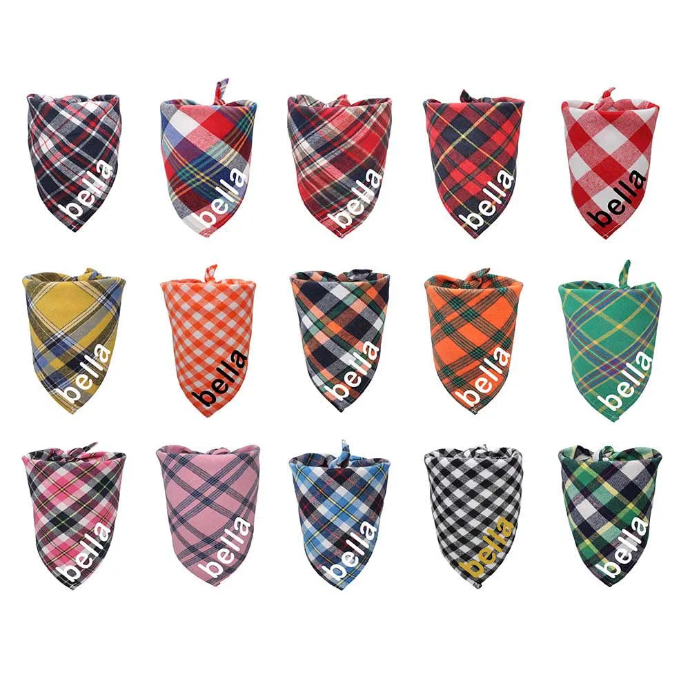 Personalized_Plaid_Dog_Bandana_several_options