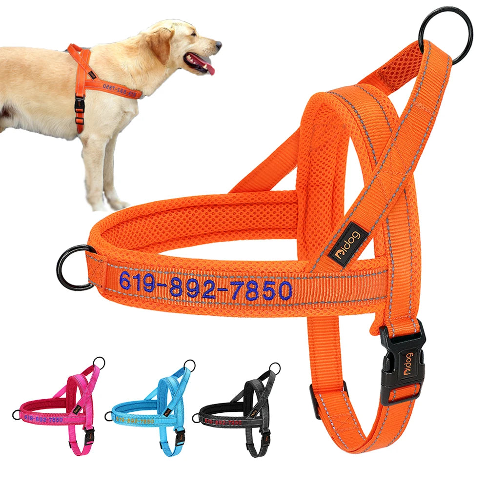 Personalized_Reflective_Nylon_Dog_Harness_showcase_image