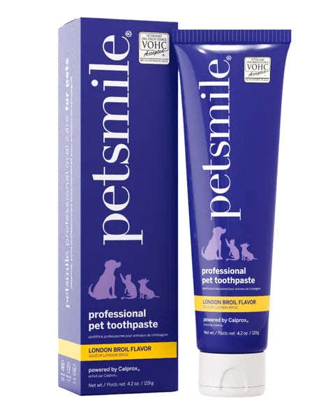 Petsmile professional pet toothpaste packaging on a white background