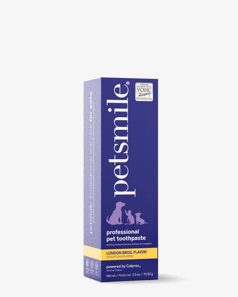 Petsmile professional pet toothpaste box on a white background