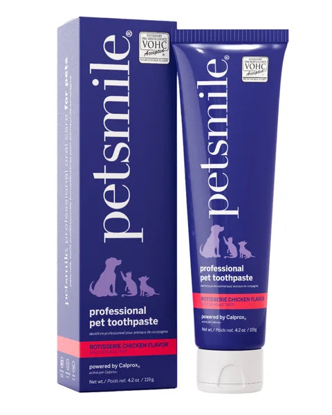 Petsmile professional pet toothpaste with packaging on a white background
