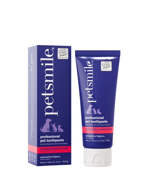 Petsmile professional pet toothpaste with packaging on a white background