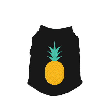 Pineapple Dog Tank Top - Bark Fifth Avenue black