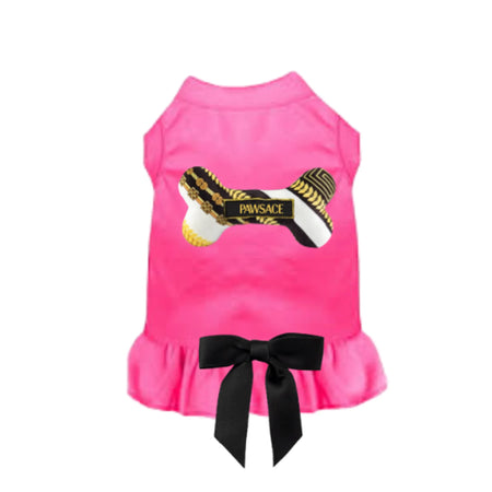 Pink Pawsace Bone Dress for Dogs - Bark Fifth Avenue