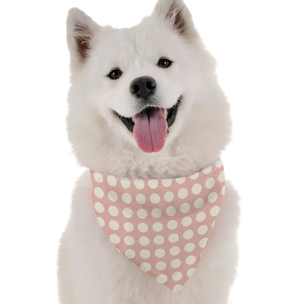Pink Polka Dot Dog bandana - Bandoggies