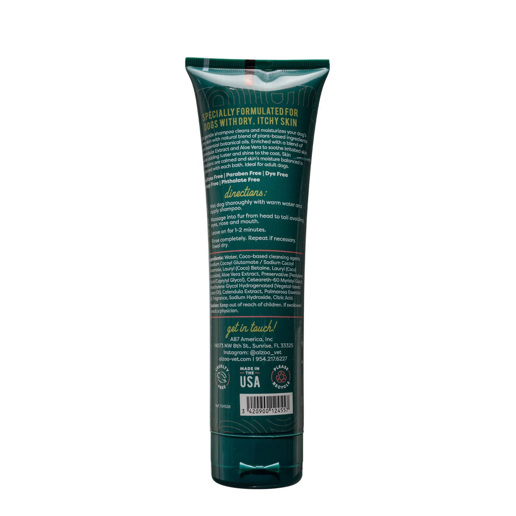 Plant-Based Anti-Itch Dog Shampoo - 8oz - ALZOO rear