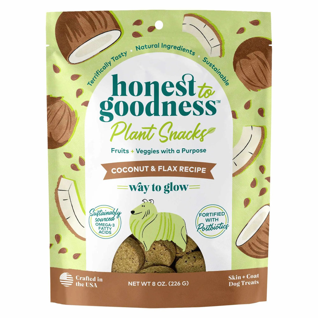 Plant-Based Coconut & Flax Recipe Dog Treats - 8oz - Honest To Goodness(TM)