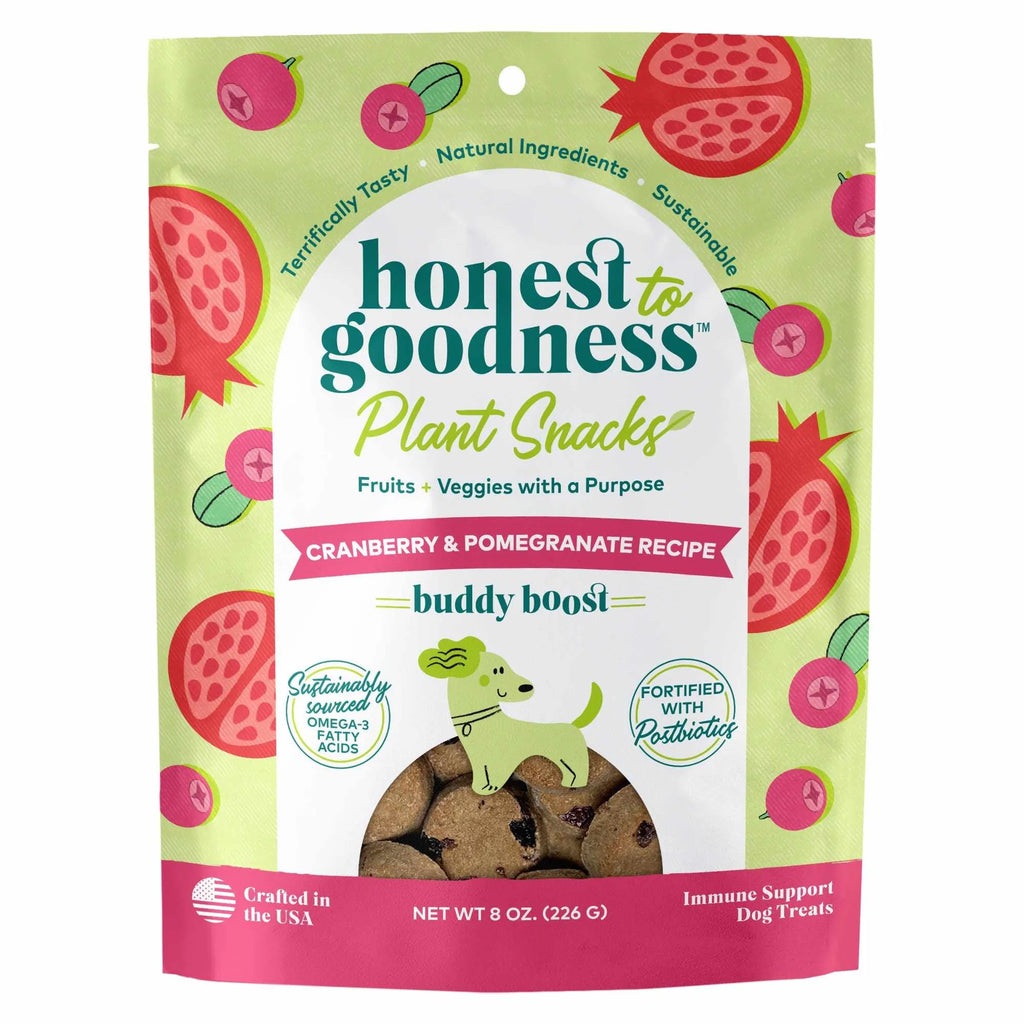 Plant Based Cranberry & Pomegranate Recipe Dog Treats - 8oz - Honest To Goodness™