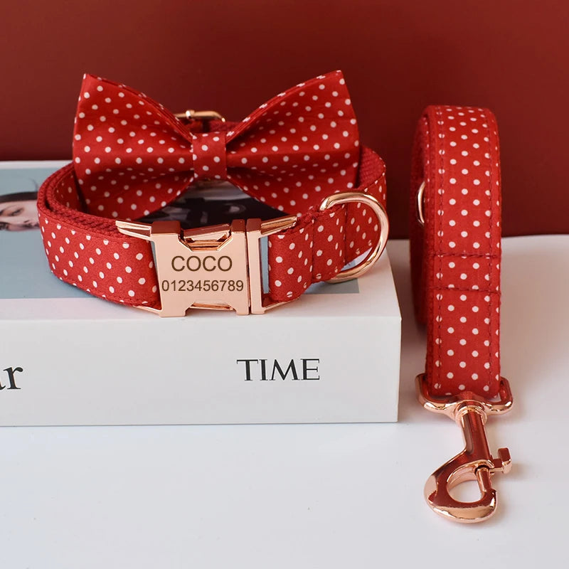 Red_with_White_Dots_Personalized_Dog_Collar_showcase_image