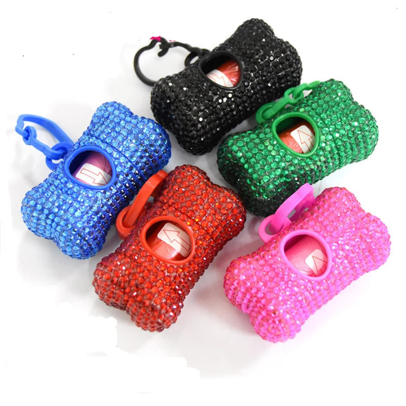 Rhinestone_Dog_Poop_Bag_Dispenser_with_Clip_showcase_image