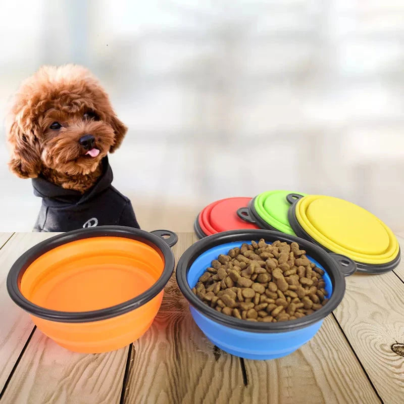 350/650/1000ml Collapsible Dog Bowl - Portable Silicone Travel Feeder - Dog Store Online