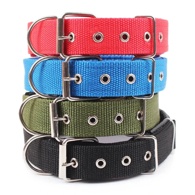 Solid Nylon Dog Collar - Durable & Adjustable for Small, Medium & Large Dogs - Dog Store Online