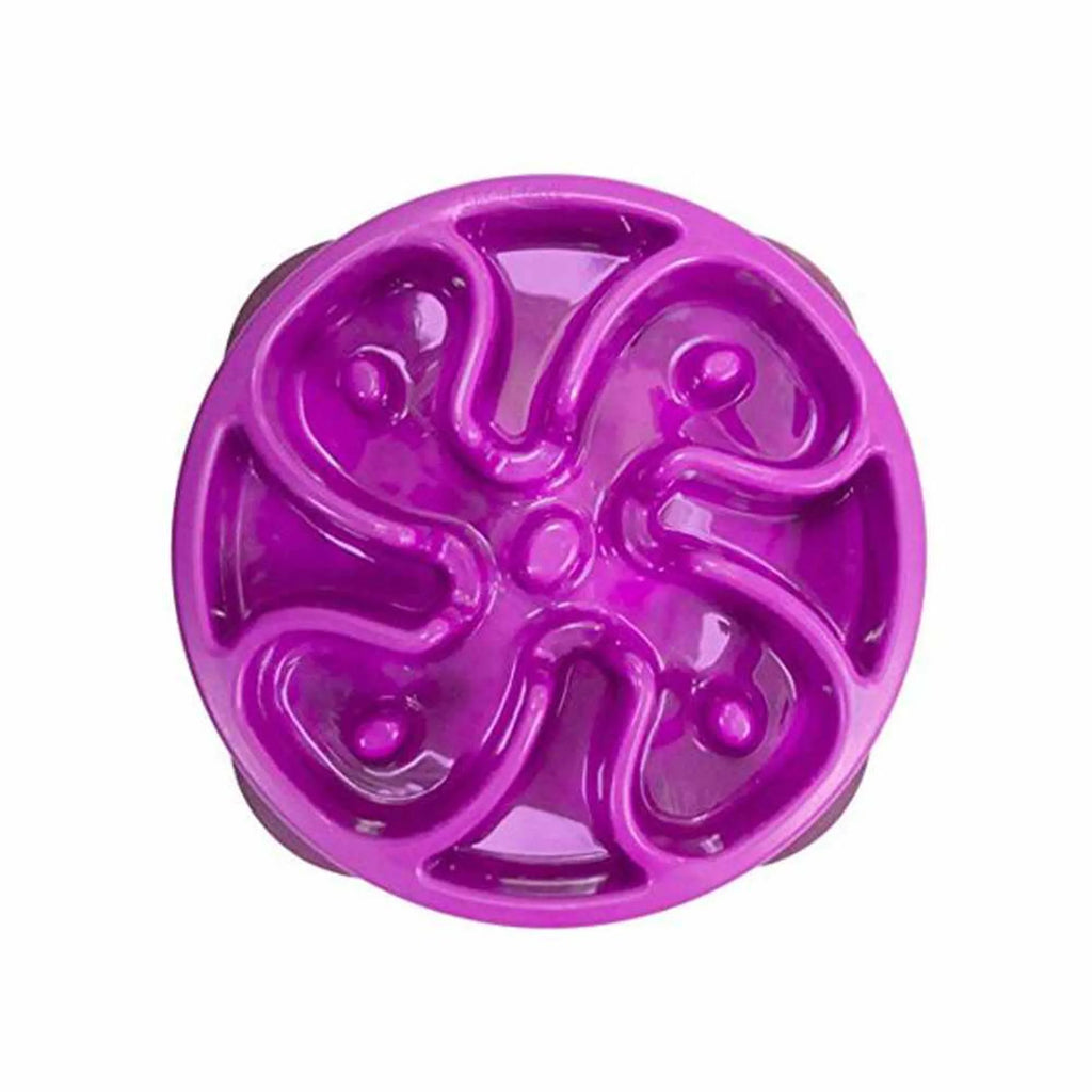 Silicone Slow Feeder Bowl for Dogs - Outward Hound purple