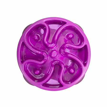 Silicone Slow Feeder Bowl for Dogs - Outward Hound purple