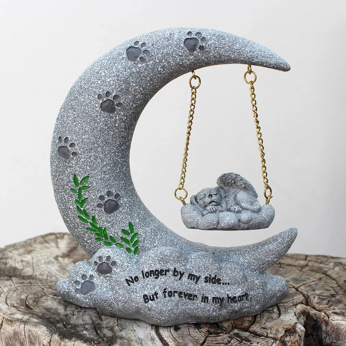 Sleeping Dog Memorial Statue – Angelic Pet Memorial Stone for Dog Bereavement - Dog Store Online