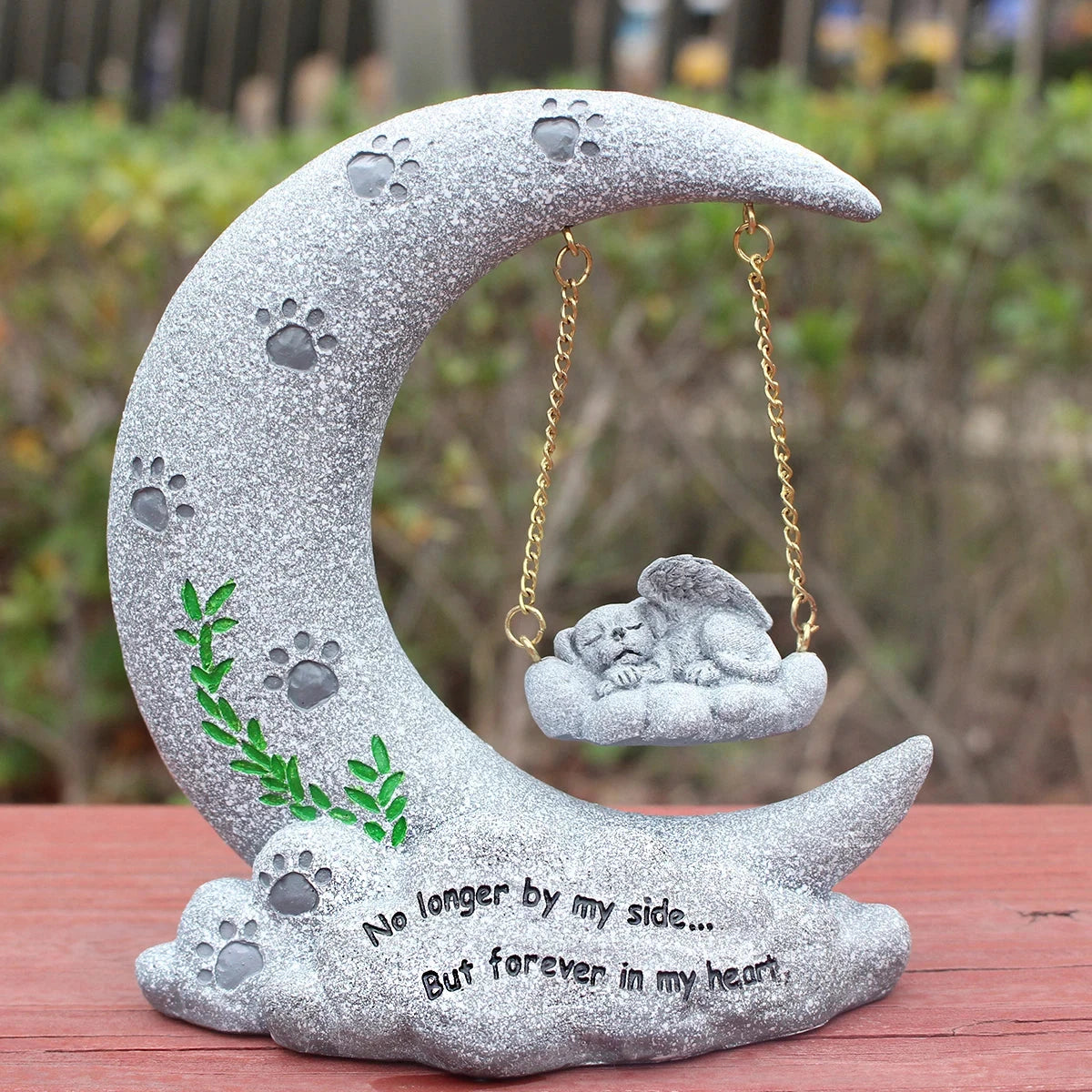 Sleeping Dog Memorial Statue – Angelic Pet Memorial Stone for Dog Bereavement - Dog Store Online