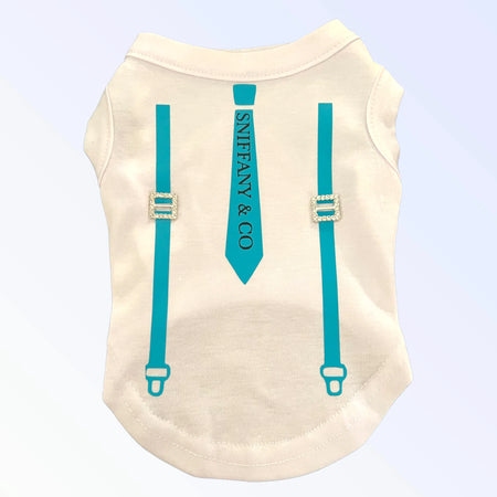Sniffany Suspenders Tee for Dogs - Bark Fifth Avenue
