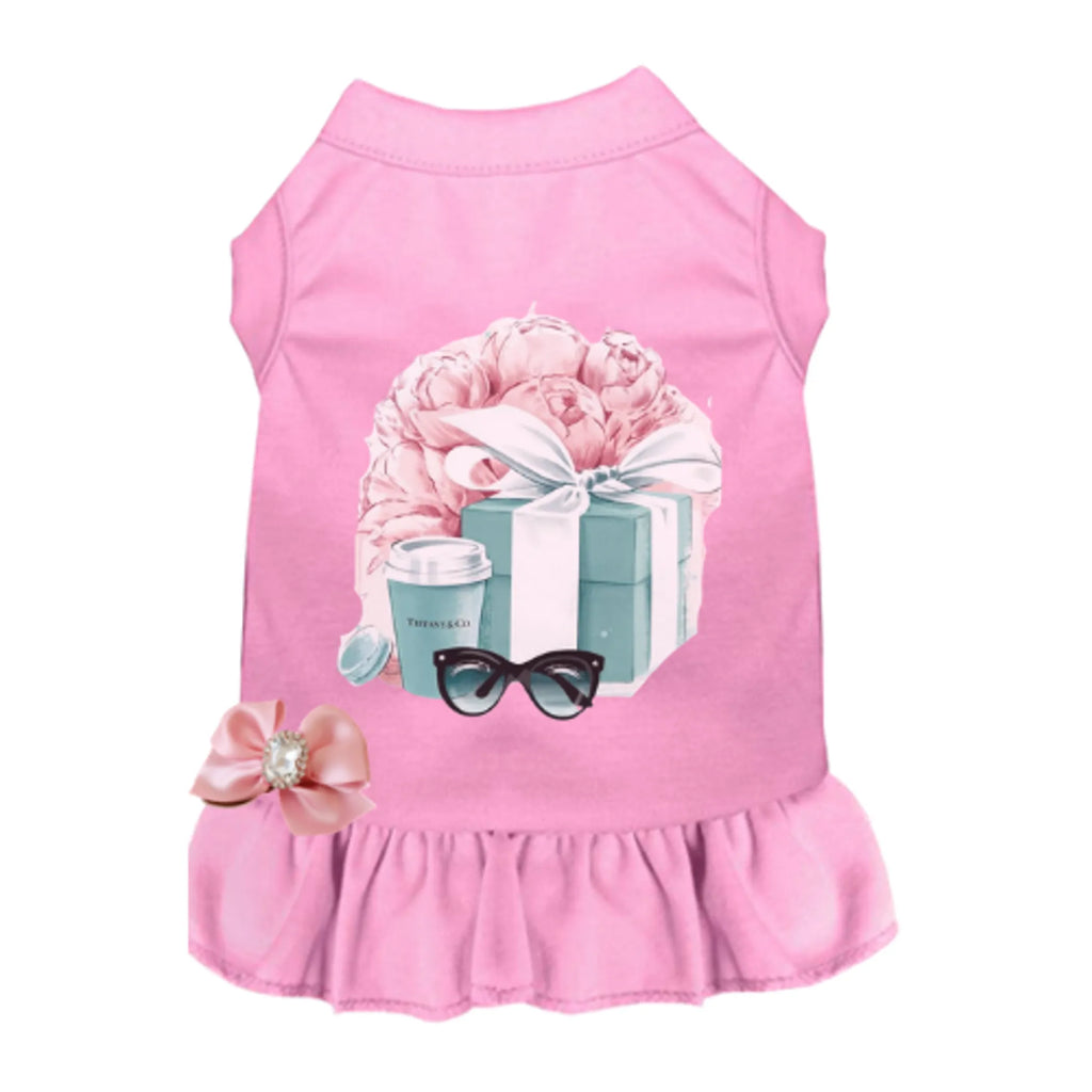 Springtime at Sniffany Dog Dress - Bark Fifth Avenue pink