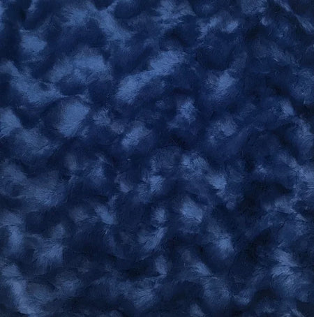 Close-up of textured blue fabric