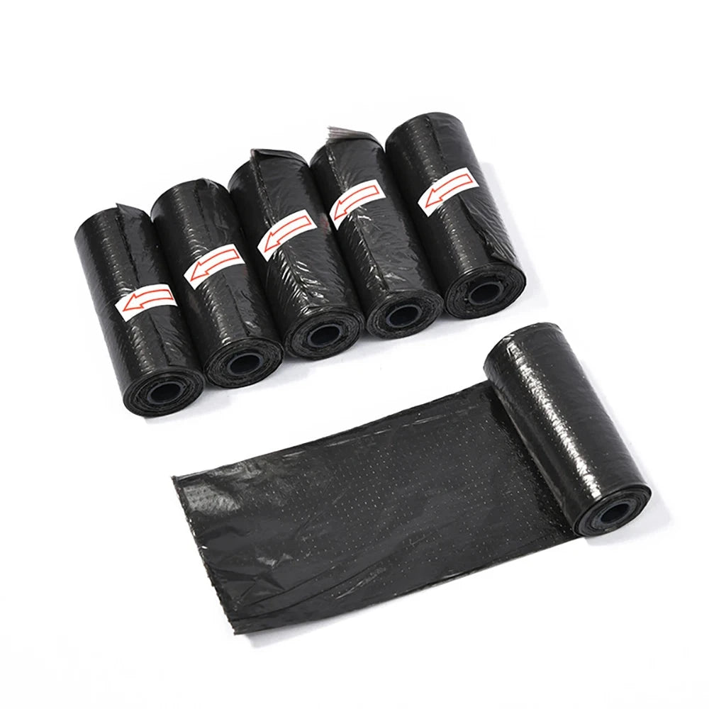 Unscented Dog Poop Bags with Dispenser & Leash Clip - 15 Bags Per Roll - Dog Store Online