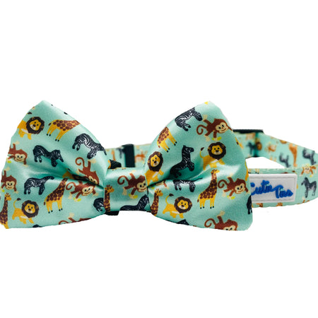 Various Fun Designs Dog Bow Tie - Cutie Ties zoo friends