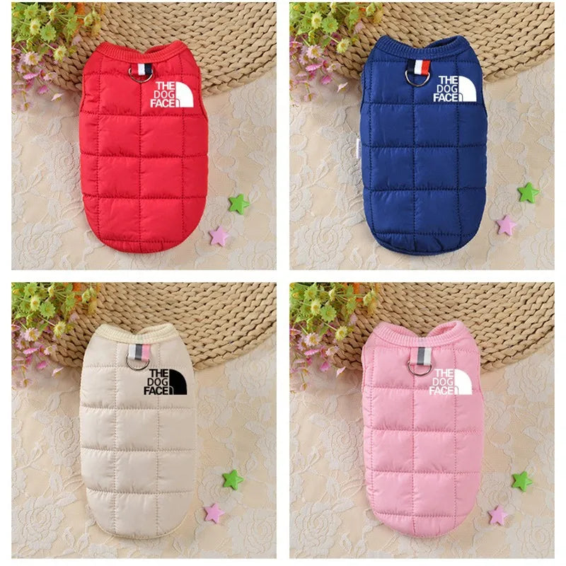 Waterproof Dog Winter Vest all four colors