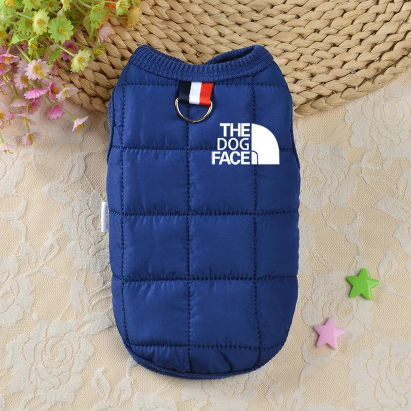 Waterproof Dog Winter Vest blue