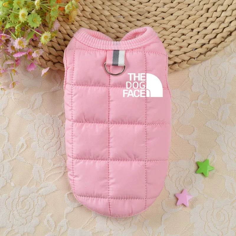 Waterproof Dog Winter Vest pink