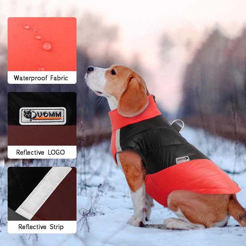 Waterproof Reflective Quilted Dog Jacket waterproof and reflective