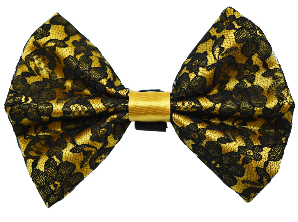 Wedding Satin Bow Tie with Velcro Fastener for Dogs - Pets Ribbons 1