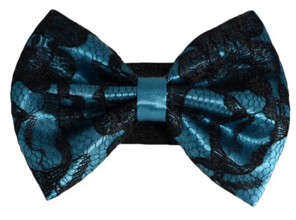 Wedding Satin Bow Tie with Velcro Fastener for Dogs - Pets Ribbons 2