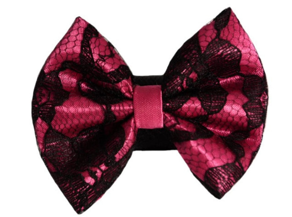 Wedding Satin Bow Tie with Velcro Fastener for Dogs - Pets Ribbons 3