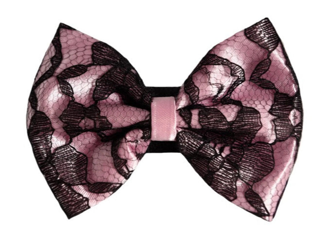 Wedding Satin Bow Tie with Velcro Fastener for Dogs - Pets Ribbons 5