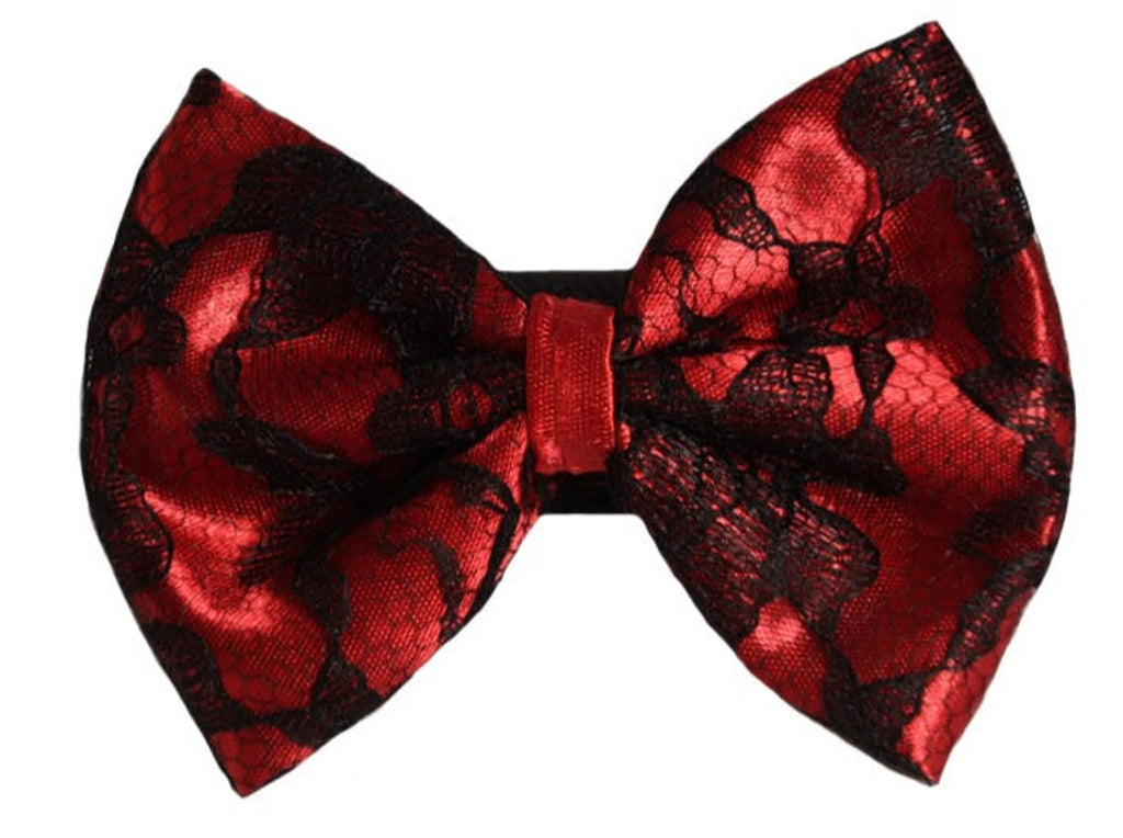 Wedding Satin Bow Tie with Velcro Fastener for Dogs - Pets Ribbons 6