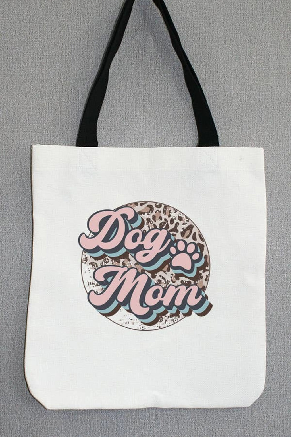 White Leopard Circle with Pink 