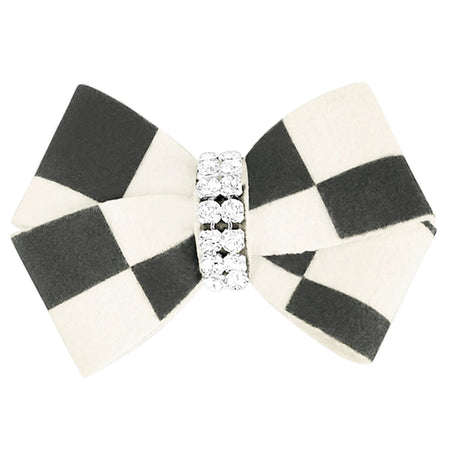 Windsor Check Nouveau Bow Hair Accessory for Dogs - Susan Lanci Designs