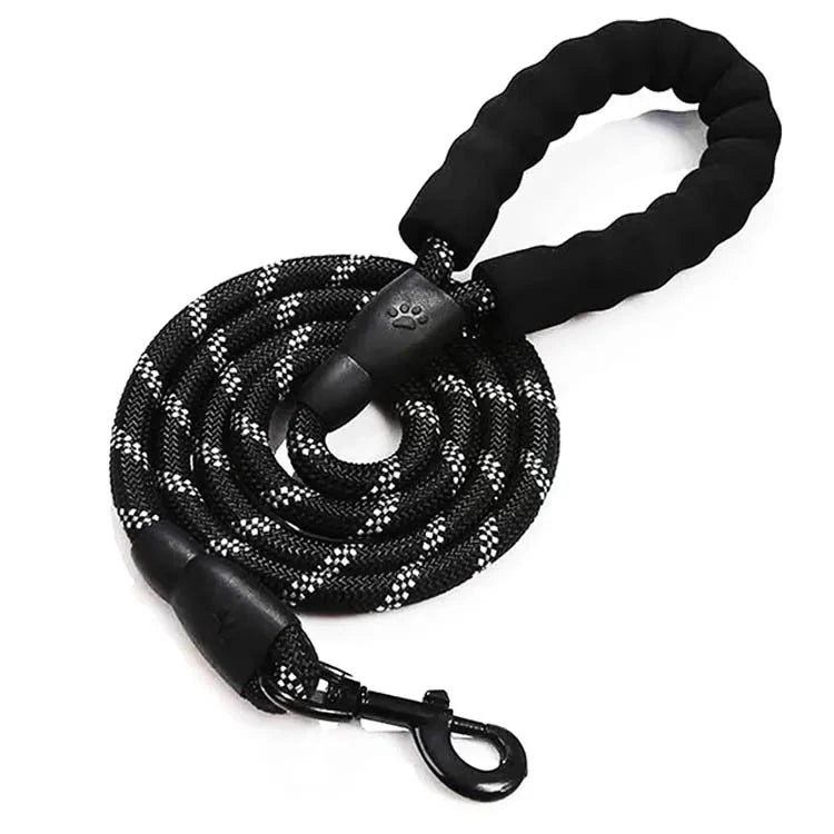 Ultimate Strength Reflective Dog Leash – Durable & Secure for All Sizes Black / 0.6cm 1.5M - Dog Store Online