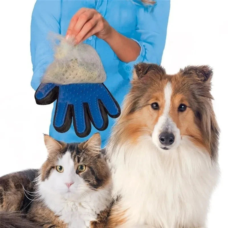 GentleTouch Grooming Glove: Effortless Pet Hair Deshedding & Massage - Dog Store Online