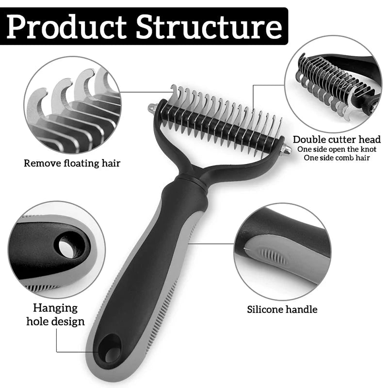 Ultimate Dog Hair Removal Comb - Deshedding & Dematting Grooming Tool - Dog Store Online