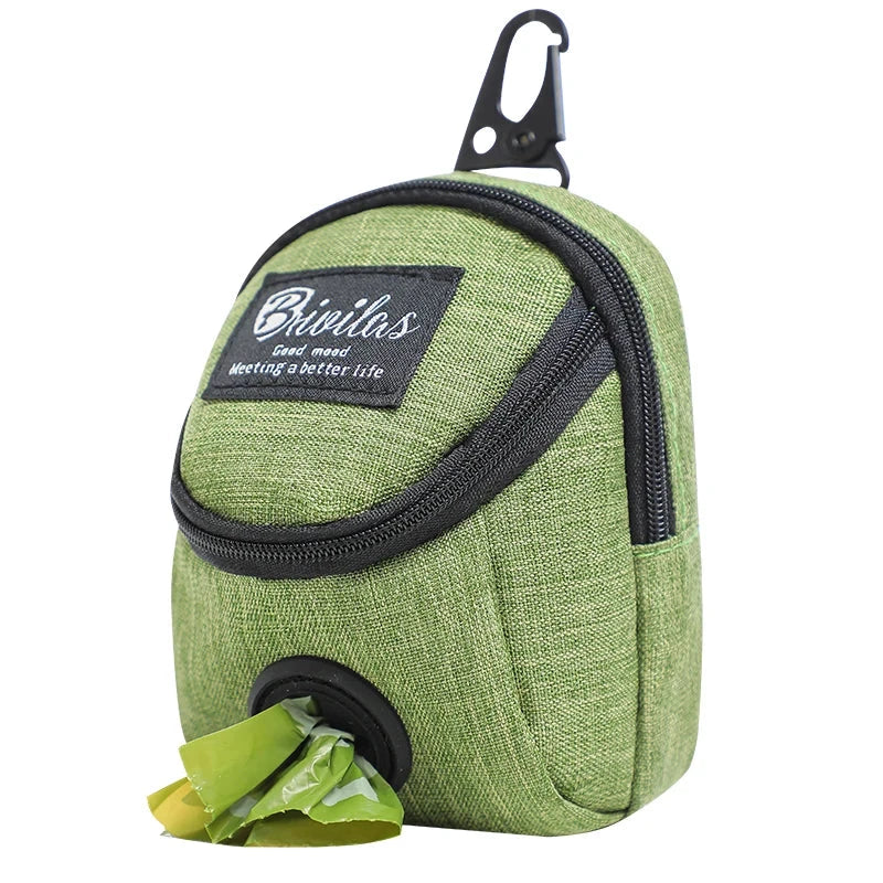 Ultimate Dog Treat & Poop Bag Dispenser: Durable Multifunctional Training and Travel Pouch for Outdoor Adventures GREEN - Dog Store Online