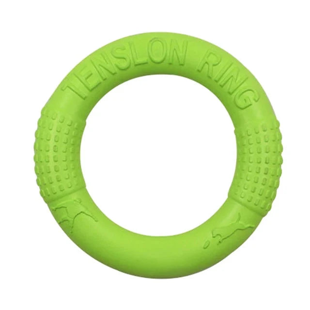 green interactive ring for dogs