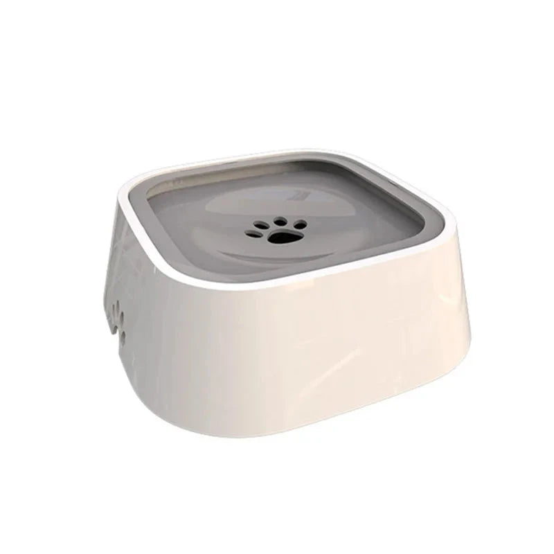 1.5L Floating Dog Water Bowl - Dry Mouth, Slow Anti-Overflow Design GRAY - Dog Store Online