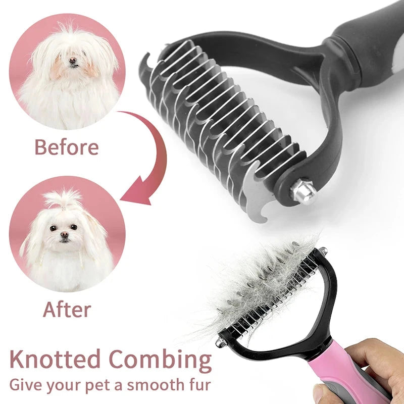 Ultimate Dog Hair Removal Comb - Deshedding & Dematting Grooming Tool - Dog Store Online