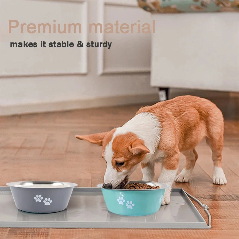 Premium Non-Slip Stainless Steel Dog Bowls - Perfect Feeder and Drinker for Small, Medium, and Large Dogs - Dog Store Online