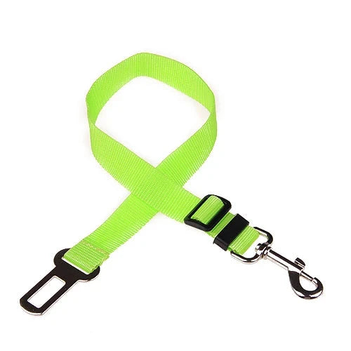 Adjustable Dog Car Seat Belt - Secure & Comfortable Travel Harness for Your Pet LIGHT GREEN - Dog Store Online